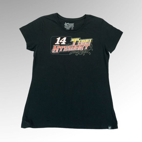 Chase Authentics Women's Tony Stewart 14‎ Black Double Sided Shirt XL - Picture 2 of 3